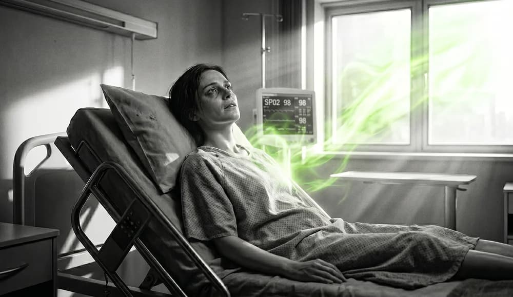 Frau im warmen Sonnenlicht — Licht als unterschätzter biologischer Heilfaktor
